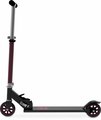 Pulse Performance Products 2-Wheel Folding Scooter - Red/Black Perspective: right