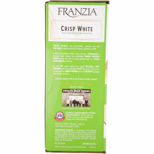 Franzia House Favorites Crisp White Blend Wine Box Perspective: right