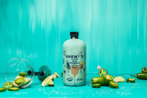 Brewt's Jalapeno Spicy Margarita Mix Perspective: right
