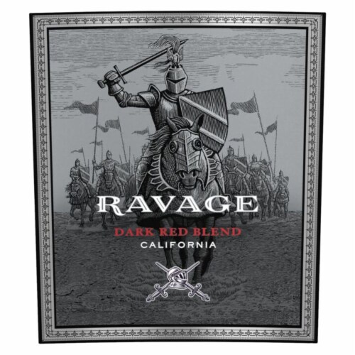 Ravage Dark Side Red Blend Red Wine Perspective: right