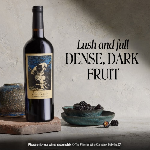 The Prisoner Wine Company Napa Valley Cabernet Sauvignon Red Wine Perspective: right