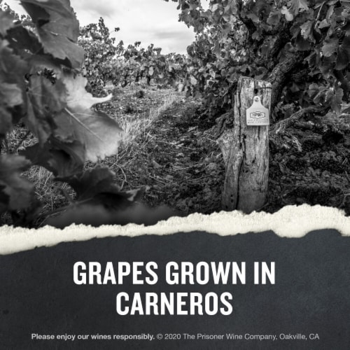 The Prisoner Wine Company Carneros Chardonnay White Wine Perspective: right