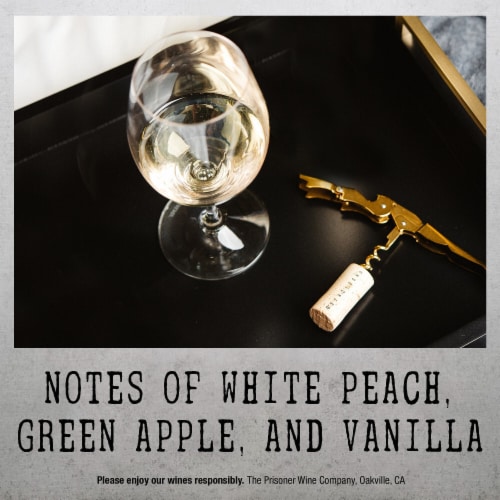 The Prisoner Wine Company Unshackled Chardonnay White Wine Perspective: right