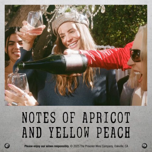 The Prisoner Wine Company Unshackled Rose Sparkling Wine Perspective: right