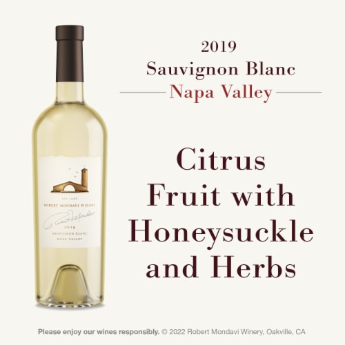 Robert Mondavi Winery Napa Valley Sauvignon Blanc White Wine Perspective: right
