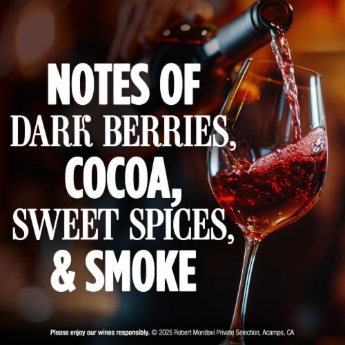 Robert Mondavi Private Selection Bourbon Barrel Aged Cabernet Sauvignon Red Wine Perspective: right