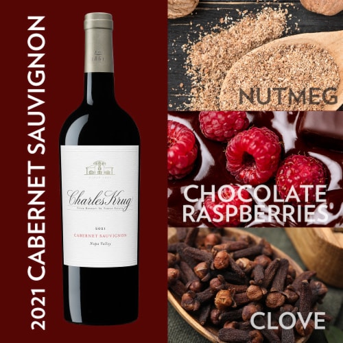 Charles Krug Cabernet Sauvignon California Red Wine Perspective: right