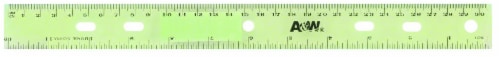 Office Works® Plastic Ruler - Assorted Perspective: right