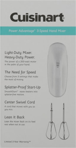 Cuisinart Power Advantage 3-Speed Hand Mixer Perspective: right