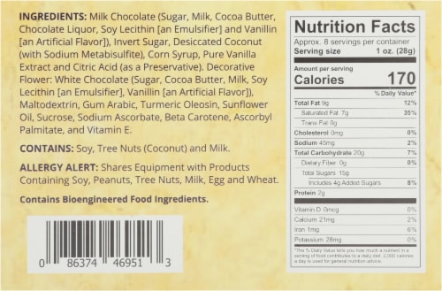 Sarris Candies Coconut Egg Perspective: right
