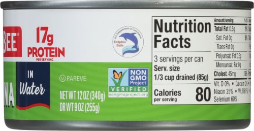 Bumble Bee® Chunk Light Tuna in Water Perspective: right