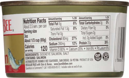 Bumble Bee® Wild Caught Red Salmon Perspective: right