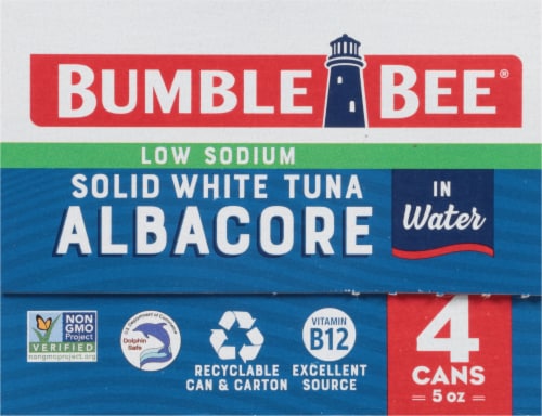 Bumble Bee® Low Sodium Solid White Albacore Tuna in Water Perspective: right