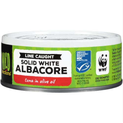 Wild Selections Solid White Albacore Tuna in Olive Oil Perspective: right