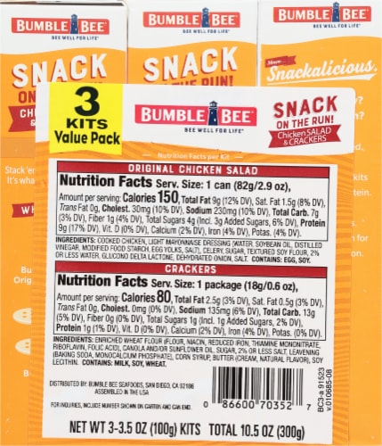 Bumble Bee® Snack on The Run Chicken Salad Perspective: right