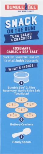 Bumble Bee® Snack on the Run Rosemary Garlic & Sea Salt Tuna Salad Kit Perspective: right