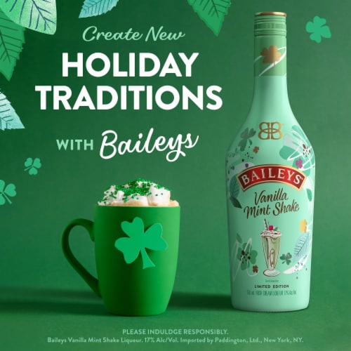 Baileys Liqueur Vanilla Mint Shake Perspective: right