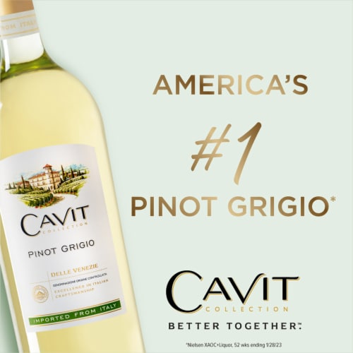 Cavit Pinot Grigio White Wine Perspective: right