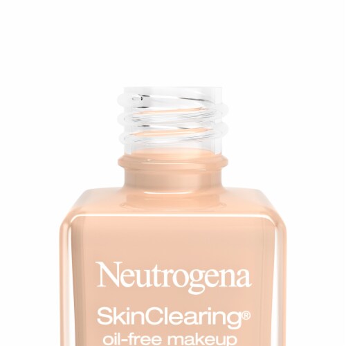 Neutrogena SkinClearing Liquid Foundation, Oil-Free Acne and Blemish Fighting 40 Nude Perspective: right