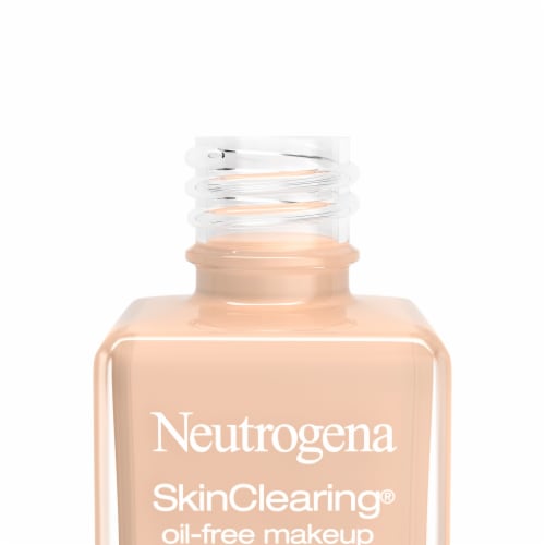 Neutrogena SkinClearing Liquid Foundation, Oil-Free Acne and Blemish Fighting 40 Nude Perspective: right
