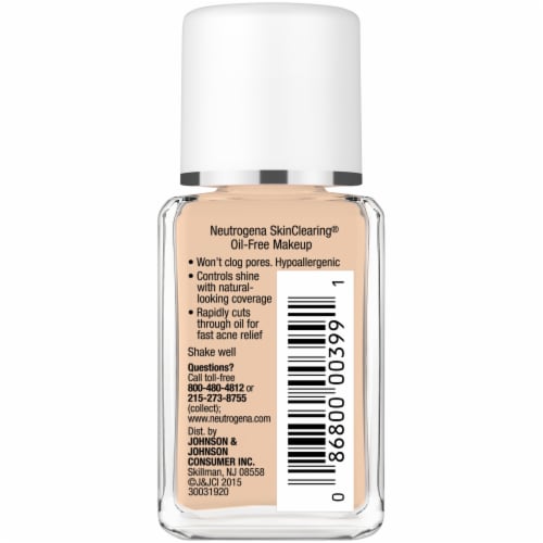 Neutrogena SkinClearing® Fresh Beige Liquid Makeup Perspective: right