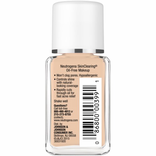Neutrogena SkinClearing® Fresh Beige Liquid Makeup Perspective: right