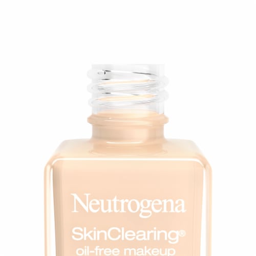 Neutrogena SkinClearing Liquid Foundation, Oil-Free Acne and Blemish Fighting 10 Classic Ivory Perspective: right