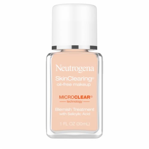 Neutrogena SkinClearing Oil-Free Acne Liquid Foundation with .5% Salicylic Acid 80 Medium Beige Perspective: right