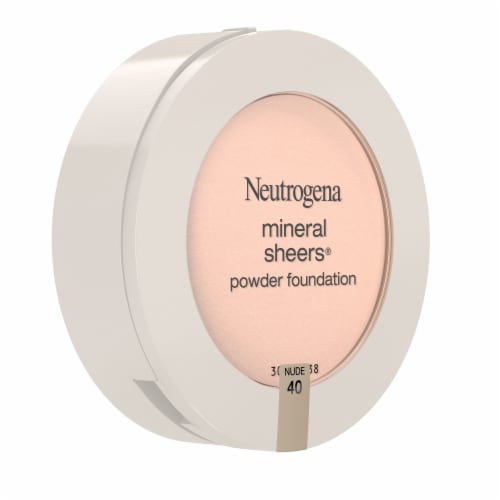 Neutrogena Mineral Sheers Compact Powder Foundation Oil-Free Mineral Fragrance-Free 40 Nude Perspective: right
