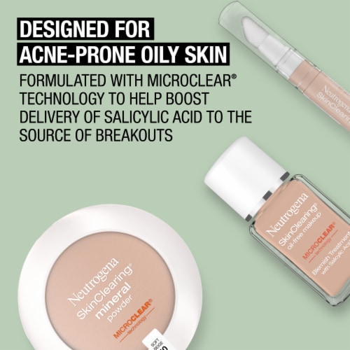 Neutrogena SkinClearing Pressed Mineral Powder Compact for Acne Prone Skin 40 Nude Perspective: right