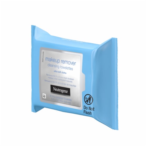 Neutrogena Makeup Remover Cleansing Face Wipes Removes Oil, Dirt & Makeup, Fragrance Free Towelettes Perspective: right