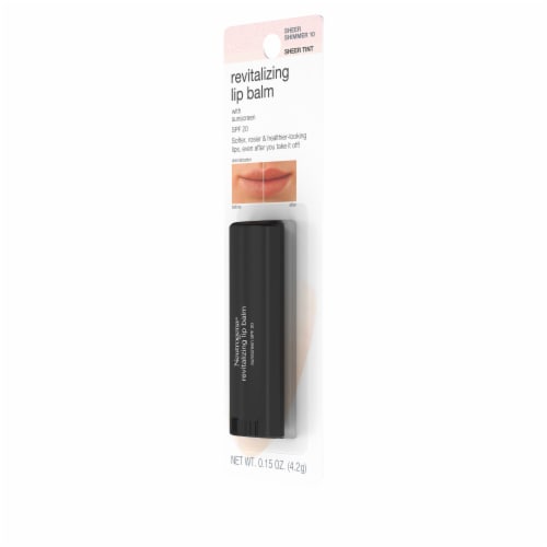 Neutrogena Revitalizing and Moisturizing Tinted Lip Balm with SPF 20 Sunscreen 10 Sheer Shimmer Perspective: right