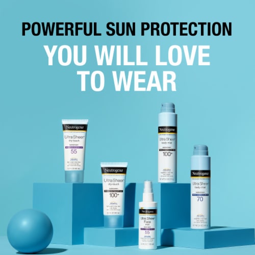 Neutrogena Ultra Sheer Lightweight Sunscreen Spray, SPF 100+ Perspective: right