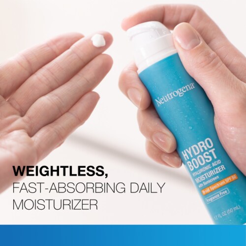 Neutrogena Hydro Boost Hyaluronic Acid Facial Moisturizer Fragrance-Free with Broad Spectrum SPF 50 Perspective: right