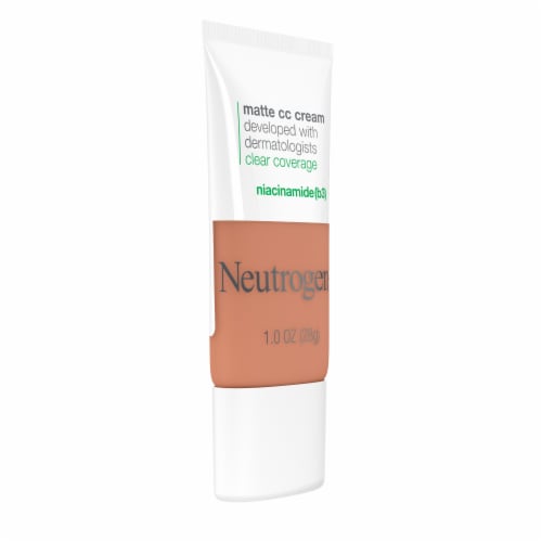 Neutrogena Clear Coverage Flawless Matte CC Cream Hypoallergenic & Oil Free & Fragrance Free Ginger Perspective: right