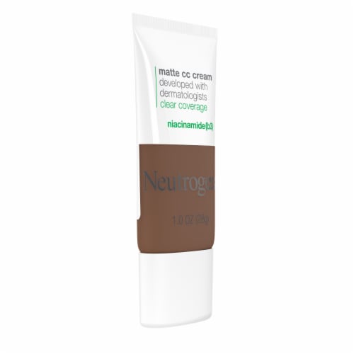 Neutrogena Clear Coverage Flawless Matte CC Cream with Niacinamide (b3) Hypoallergenic Truffle Perspective: right