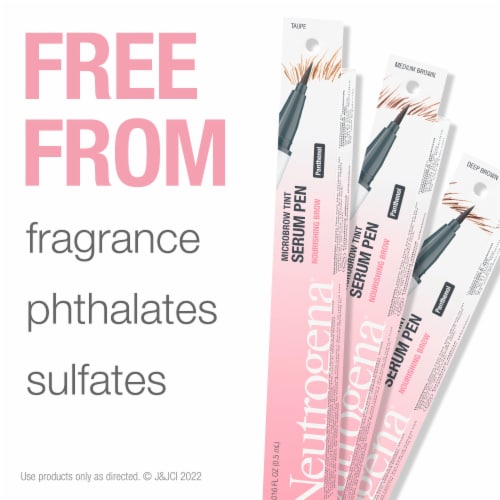 Neutrogena Microbrow Tint Serum Pen to Help Create Fuller Natural-Looking Brows Medium Brown Perspective: right