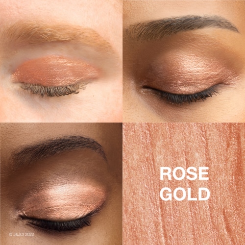 Neutrogena Sensitive Skin Eyeshadow + Primer 2-in-1 Metallic Eyeshadow for Sensitive Skin Rose Gold Perspective: right