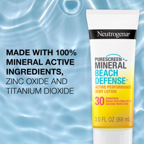 Neutrogena Purescreen+ Mineral Beach Defense Performance SPF 30 Sunscreen Perspective: right
