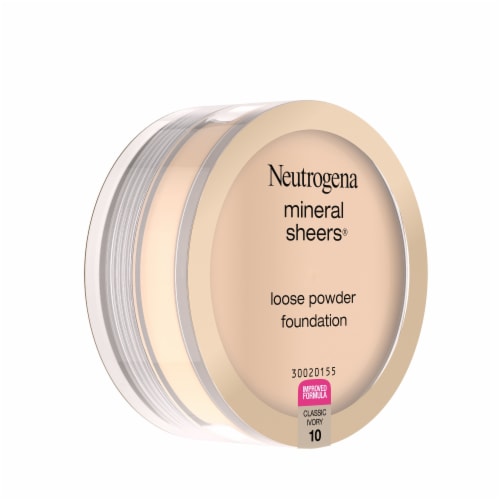 Neutrogena Mineral Sheers Lightweight Loose Powder Makeup Foundation 10 Classic Ivory Perspective: right