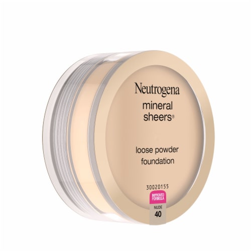 Neutrogena Mineral Sheers Lightweight Loose Powder Makeup Foundation with Vitamins A, C, & E Nude 40 Perspective: right