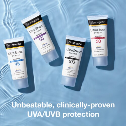 Neutrogena Ultra Sheer Dry-Touch SPF 100 Sunscreen Lotion Perspective: right