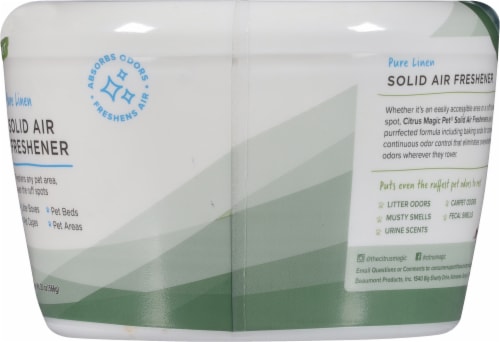 Citrus Magic Pet Solid Air Freshener Pure Linen - 20 oz (566 g) Perspective: right