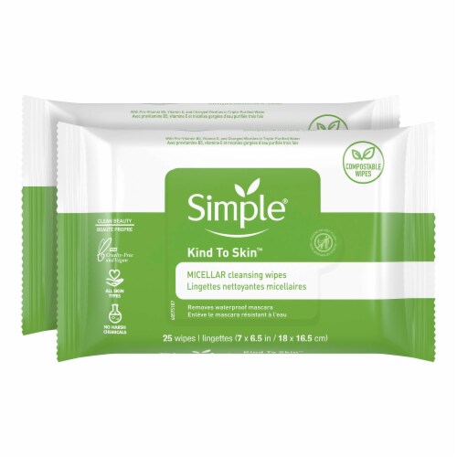 Simple Micellar Makeup Remover Wipes 50 ct Fry s Food Stores