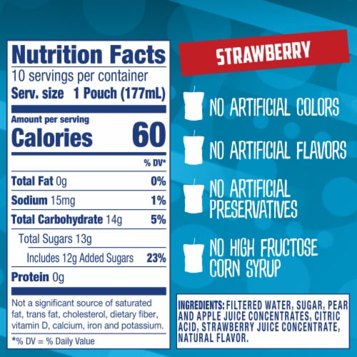 Capri Sun Strawberry Juice Box Pouches Perspective: right