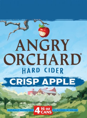 Angry Orchard Crisp Apple Hard Cider Perspective: right