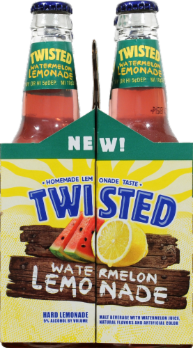 Twisted Hard Watermelon Lemonade Malt Beverage Perspective: right