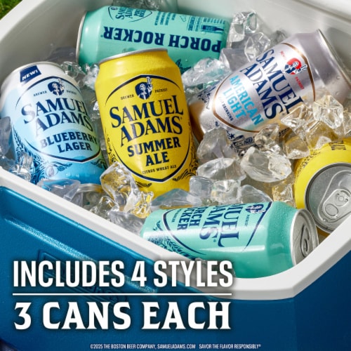 Samuel Adams Prime Time Seasonal Variety Beer Perspective: right