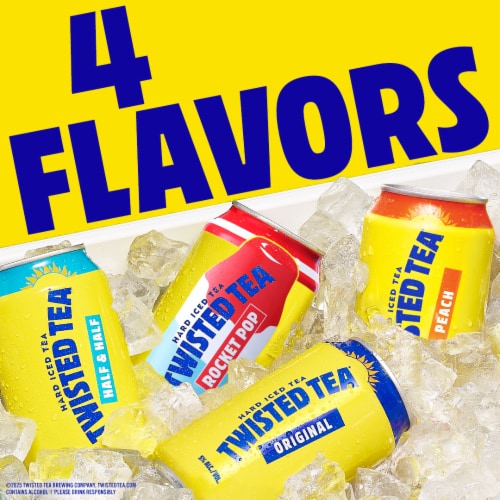 Twisted Tea Variety Party Pack Hard Iced Tea Perspective: right
