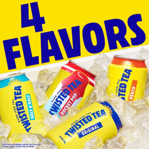 Twisted Tea Variety Party Pack, Hard Iced Tea, 12 cans / 12 fl oz
